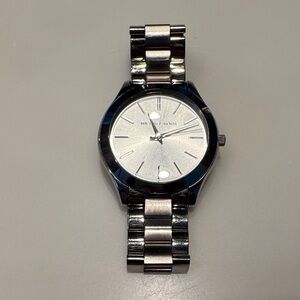 Michael Kors Slim Runway Silver-Tone Watch